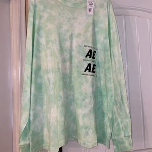 American Eagle Tie Dye Long Sleeve Shirt